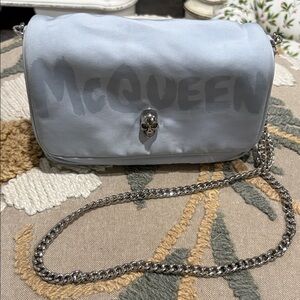 Alexander McQueen Light Gray Crossbody Bag